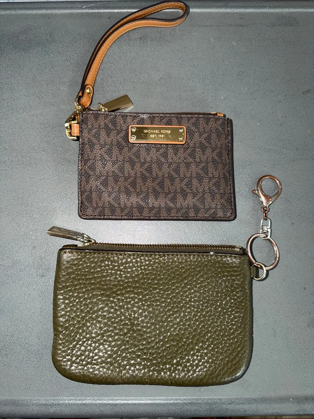 Rebecca Minikoff Michael Kors Logo’d Wristlets with Wallet & Key Pouch
